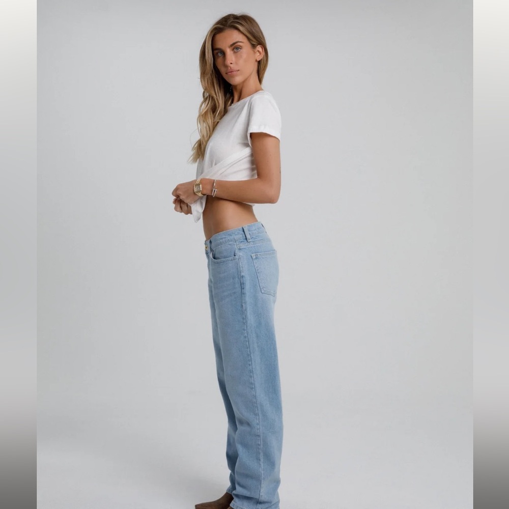 Dairy Boy Relaxed Straight Leg Denim - Light Wash Size 28